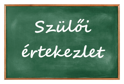 Szülői értekezlet 2025/2026-os tanév II. félév